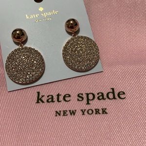 kate spade earrings - rose gold